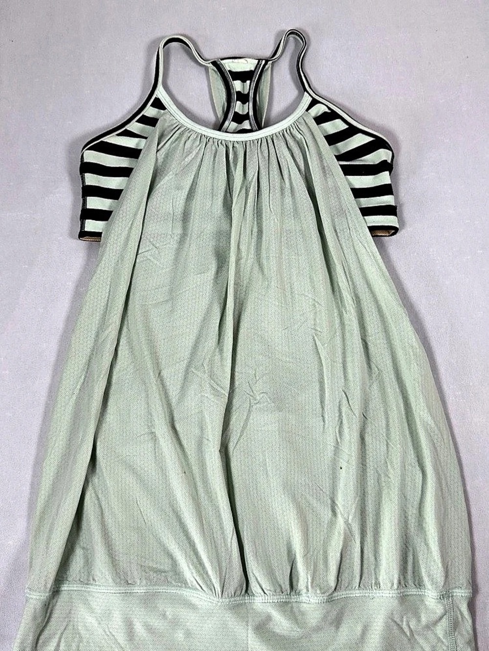 lululemon Striped One Piece in Green & Black